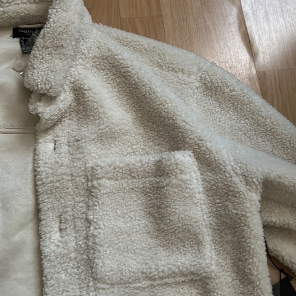 Cream Sherpa Jacket
